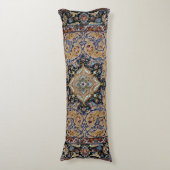 Coussins Longs Bleu jaune doré de Perse centrale  (Devant (Vertical))