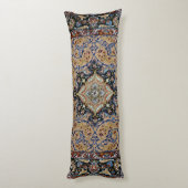 Coussins Longs Bleu jaune doré de Perse centrale  (Dos (Vertical))