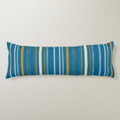 Coussins Longs Bleu jaune et blanc (Devant)