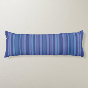 Coussins Longs Bleu moderne bande pourpre
