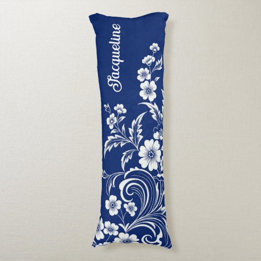 Coussins Longs Bleu Porcelaine (Devant (Vertical))