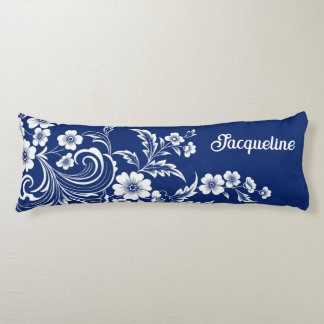 Coussins Longs Bleu Porcelaine
