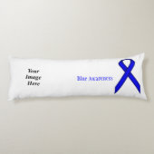 Coussins Longs Bleu Standard Ribbon Tmpl par Kenneth Yoncich (Dos)