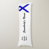 Coussins Longs Bleu Standard Ribbon Tmpl par Kenneth Yoncich (Devant (Vertical))