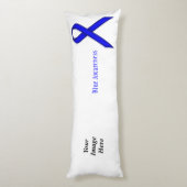 Coussins Longs Bleu Standard Ribbon Tmpl par Kenneth Yoncich (Dos (Vertical))