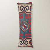 Coussins Longs Bleu Western Père Noël Fe Cowboy Style Ornat  (Devant (Vertical))