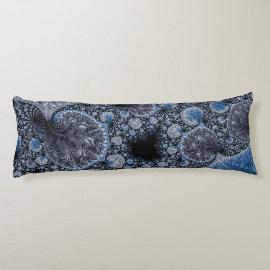 Coussins Longs Bleus Abstract (Dos)