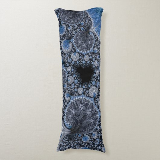 Coussins Longs Bleus Abstract (Devant (Vertical))