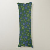 Coussins Longs Bleus sur vert foncé (Devant (Vertical))