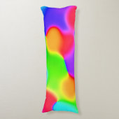 Coussins Longs Blobs arc-en-ciel lumineux (Devant (Vertical))