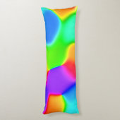 Coussins Longs Blobs arc-en-ciel lumineux (Dos (Vertical))