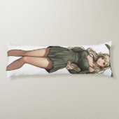 Coussins Longs Blond Bunny Girl Anime (Dos)