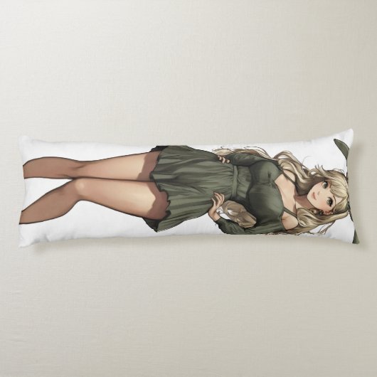 Coussins Longs Blond Bunny Girl Anime (Dos)