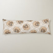 Coussins Longs Bloodhound Peinture rouge mignon odeur chien art (Dos)