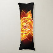 Coussins Longs Blooming Fire Rose (Devant (Vertical))
