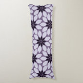 Coussins Longs Bloquer l'impression Fleurs carrelées violet (Devant (Vertical))