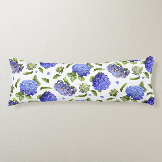 Coussins Longs Blue Hydrangeas (Devant)