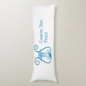 Coussins Longs Blue Lyre (Devant (Vertical))