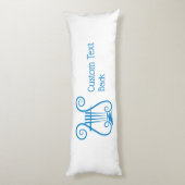 Coussins Longs Blue Lyre (Dos (Vertical))