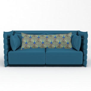 Coussins Longs Blue Peacock Plumlow Photo Motif Oreiller