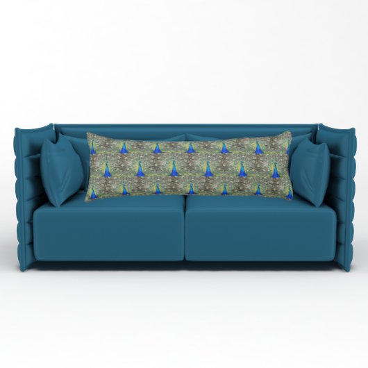 Coussins Longs Blue Peacock Plumlow Photo Motif Oreiller