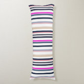Coussins Longs Blue Pink and Sand Stripes (Devant (Vertical))