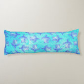 Coussins Longs Blue Sea Turtle Print (Dos)