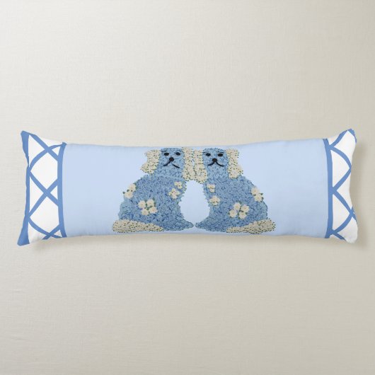 Coussins Longs Blue Staffordshire Chiens Ginger Jars Lumbar (Devant)