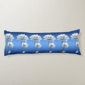 Coussins Longs Blue Watercolor Flowers Body Pillow (Dos)