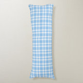 Coussins Longs Blue White Plaid Pattern (Devant (Vertical))