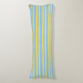 Coussins Longs Blue Yellow Stripes Seamless Pattern (Devant (Vertical))