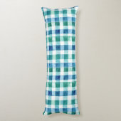 Coussins Longs Blush Pink Green Glitter Stripes Christmas   (Dos (Vertical))