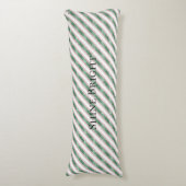 Coussins Longs Blush Rose Vert Pailleté Rayures Noël   (Devant (Vertical))
