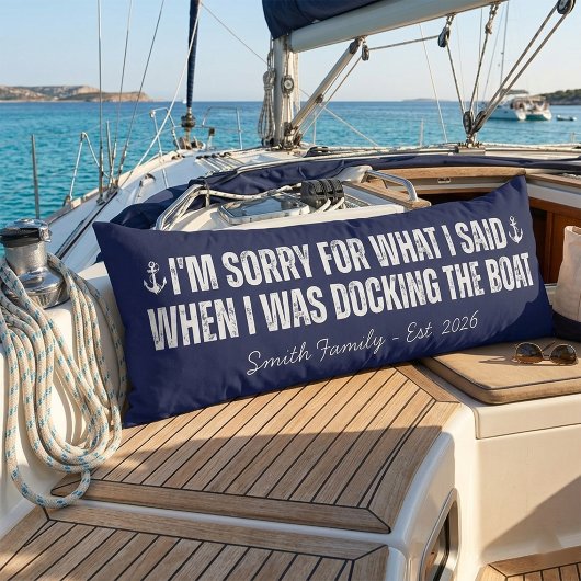 Coussins Longs Boat Pillow Nautical Gift Personalized Name