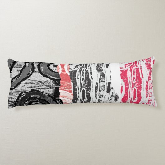 Coussins Longs Body Pillow – Friction Lands Abstract Design (Dos)