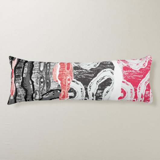 Coussins Longs Body Pillow – Friction Lands Abstract Design (Devant)