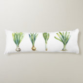 Coussins Longs Body Pillow with Spring Onion Illustration (Devant)