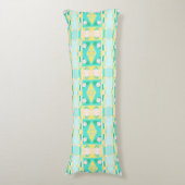 Coussins Longs Bohème Chintz 108 Aqua Jaune (Devant (Vertical))
