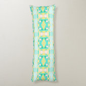 Coussins Longs Bohème Chintz 108 Aqua Jaune (Dos (Vertical))