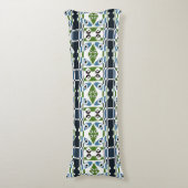 Coussins Longs Bohème Chintz 1 Oreiller Corps Vert Bleu (Devant (Vertical))
