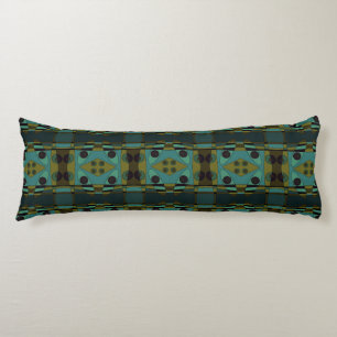 Coussins Longs Bohème Chintz 21 Monnaie Turquoise Olive Black