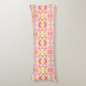 Coussins Longs Bohème Chintz 24 Bubblegum rose jaune orange (Devant (Vertical))