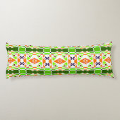 Coussins Longs Bohème Chintz 42 Vert Orange (Dos)