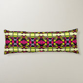 Coussins Longs Bohème Chintz 85 Jaune Crimson Noir (Dos)