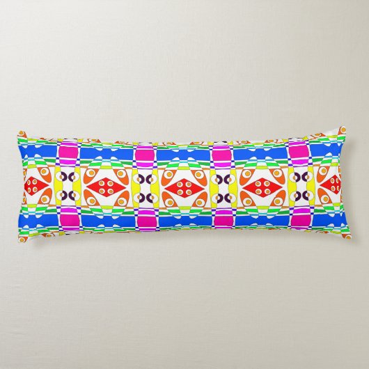 Coussins Longs Bohemian Chintz 126 Rainbow Outline (Dos)