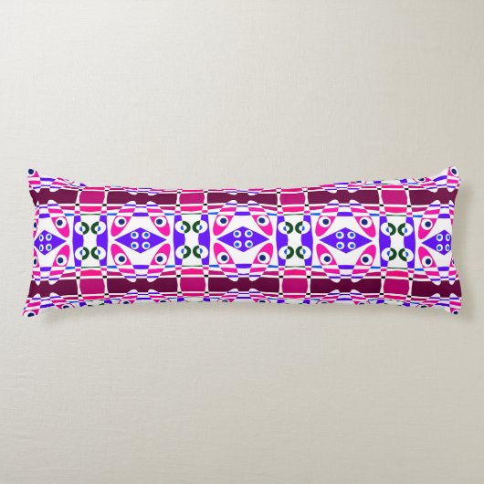 Coussins Longs Bohemian Chintz 35 Fuchsia Indigo (Devant)