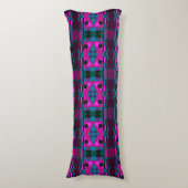 Coussins Longs Bohemian Chintz 55 Fuchsia Turquoise (Devant (Vertical))