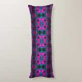 Coussins Longs Bohemian Chintz 55 Fuchsia Turquoise (Dos (Vertical))