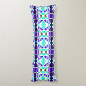 Coussins Longs Bohemian Chintz 6 Blue Turquoise (Dos (Vertical))