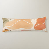 Coussins Longs Boho Abstract Organic Body Pillow - Earthy (Dos)
